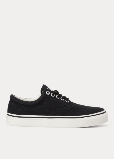 Zapatillas Polo Ralph Lauren Mujer Negros - Bryn Canvas - GZTKV9354